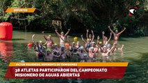 38 atletas participaron del campeonato misionero de aguas abiertas