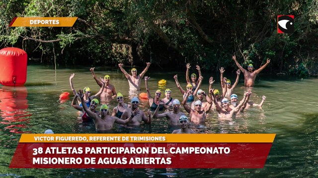 38 atletas participaron del campeonato misionero de aguas abiertas