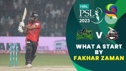 Download Video: What A Start By Fakhar Zaman | Multan Sultans vs Lahore Qalandars | Match 1 | HBL PSL 8 | MI2T