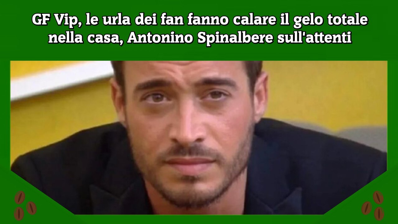 GF Vip, le urla dei fan fanno calare il gelo totale nella casa, Antonino Spinalbere sull'attenti