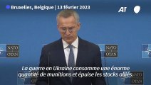 L'Ukraine utilise plus de munitions que l'Otan n'en produit (Stoltenberg)