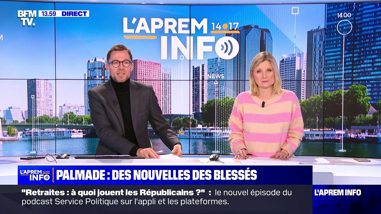 Un journaliste BFM TV donne des nouvelles de l'enfant de 6 ans, victime dans l'accident de voiture dans lequel Pierre Palmade est impliqué