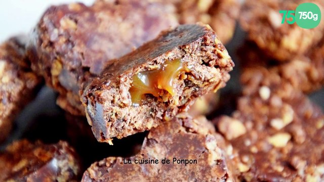 Petit cœur chocolat croustillant au cœur caramel