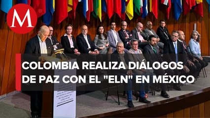 Colombia y ELN inician segundo ciclo de diálogo en México; Ebrard lo inaugura
