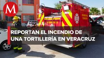 Explosión provoca incendio en una tortillería de Xalapa, Veracruz