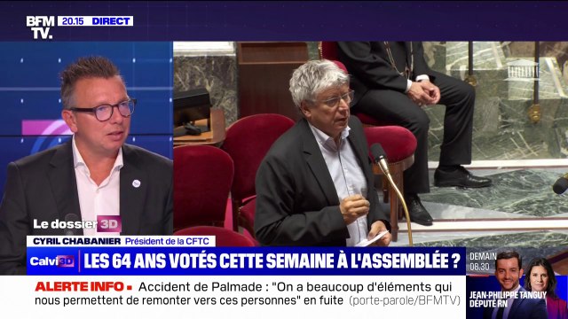 Retraites: Cyril Chabanier (CFTC) souhaite qu'il y ait un vote sur l'article 7 pour que chacun prenne ses responsabilités