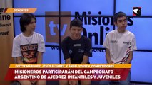 Ivette, Jesús y Ángel representarán a Misiones en el Campeonato Argentino de Ajedrez Infantiles y Juveniles en San Luis