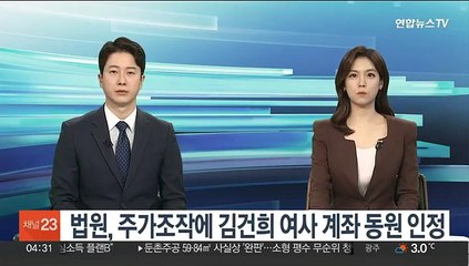 Download Video: 법원, 주가조작에 김건희 여사 계좌 동원 인정