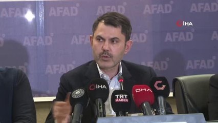 Bakan Kurum: "(10 ilde) 41 bin 791 binanın acil yıkılacak veya ağır hasarlı olduğunun tespitini yaptık"