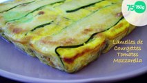 Lamelles de courgettes farcies tomate-mozzarella