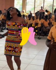 Afia Schwarzenegger danced to entertain the less privileged at Takoradi Twin City