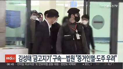 김성태 '금고지기' 구속…법원 "증거인멸·도주 우려"