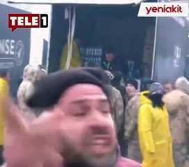 İçecek suyumuz yok derken arkasındaki tırdan su dağıtıldı