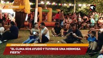 El clima nos ayudó y tuvimos una hermosa fiesta