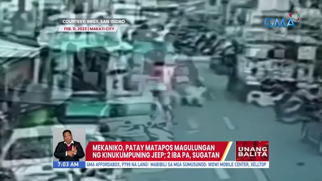 Mekaniko, patay matapos magulungan ng kinukumpuning jeep; 2 iba pa, sugatan | UB