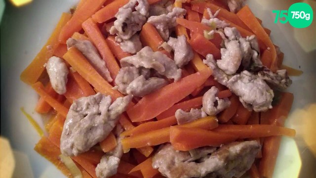 Porc sauté aux carottes (ou autres légumes)
