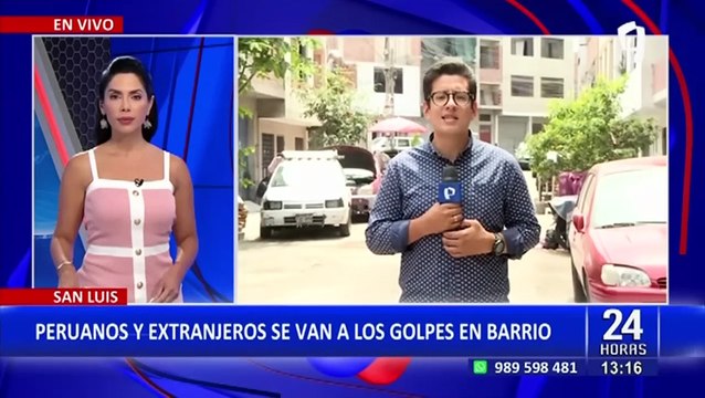 San Luis: Peruanos y extranjeros se agarran a golpes en vecindario