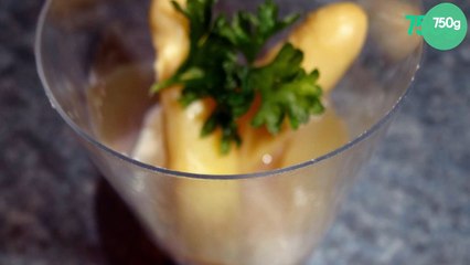 Verrine d'asperges