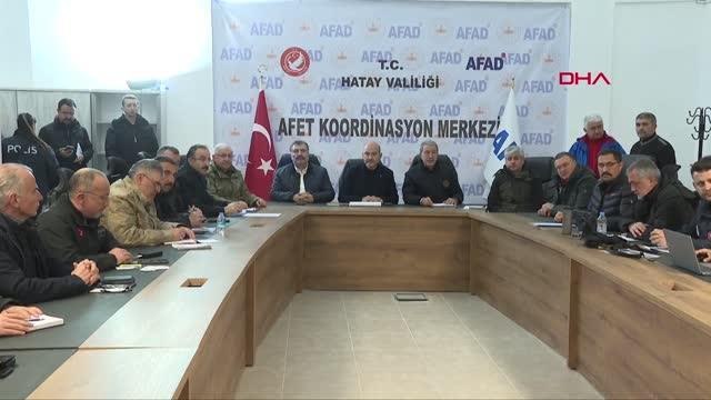 ANKARA-HATAY'DA AFET KOORDİNASYON VE PLANLAMA TOPLANTISI YAPILDI