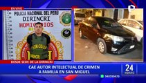 Crimen en San Miguel: cae presunto autor intelectual del asesinato de toda una familia