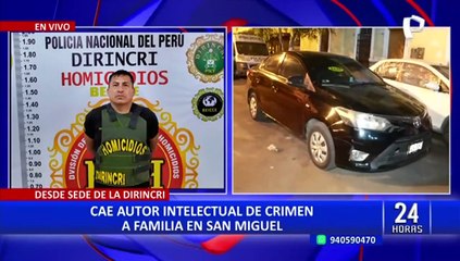 Télécharger la video: Crimen en San Miguel: cae presunto autor intelectual del asesinato de toda una familia