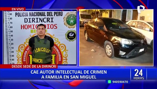 Crimen en San Miguel: cae presunto autor intelectual del asesinato de toda una familia