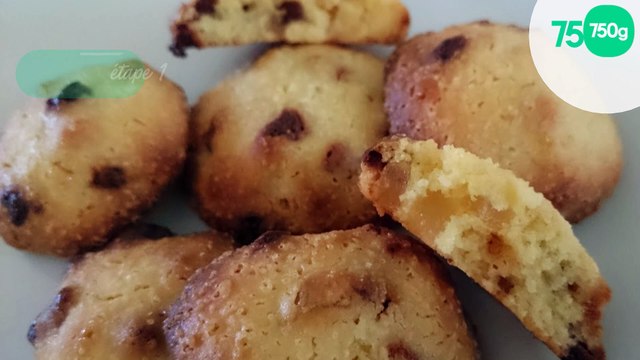 Petits biscuits aux pépites de chocolat et citron confit