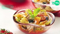 Salade de Farfalle Tricolore Barilla au poulpe, sauce aux poivrons
