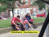 Take a walk in the zombie town! Daytime life in downtown Philadelphia! Kensington ave uncensored! City of philadelphia - United States of America