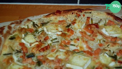 Tarte au saumon et au chèvre