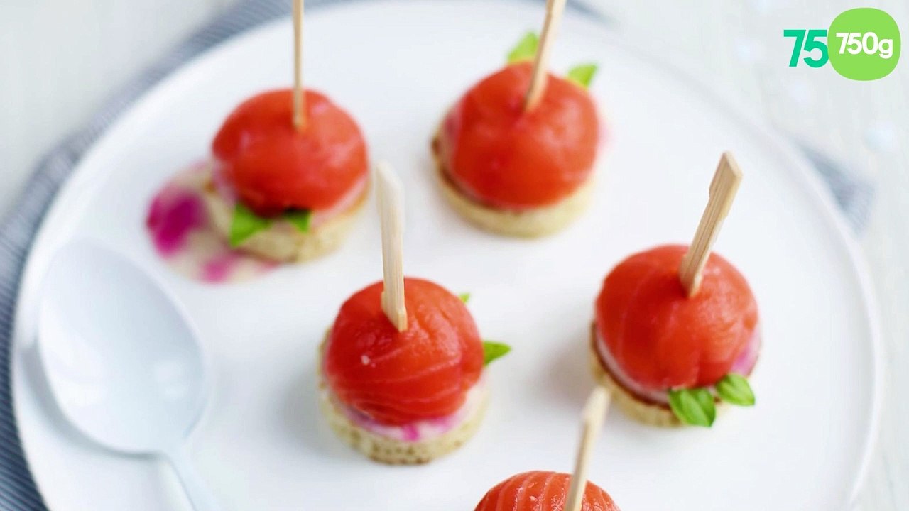 Sucettes de Saumon fumé