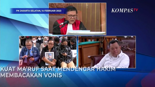 Gerak-gerik Kuat Maruf Dengar Majelis Hakim Bacakan Vonis, Tatap Tajam hingga Tersenyum!