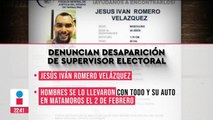 INE denuncia desaparición de supervisor electoral en Matamoros