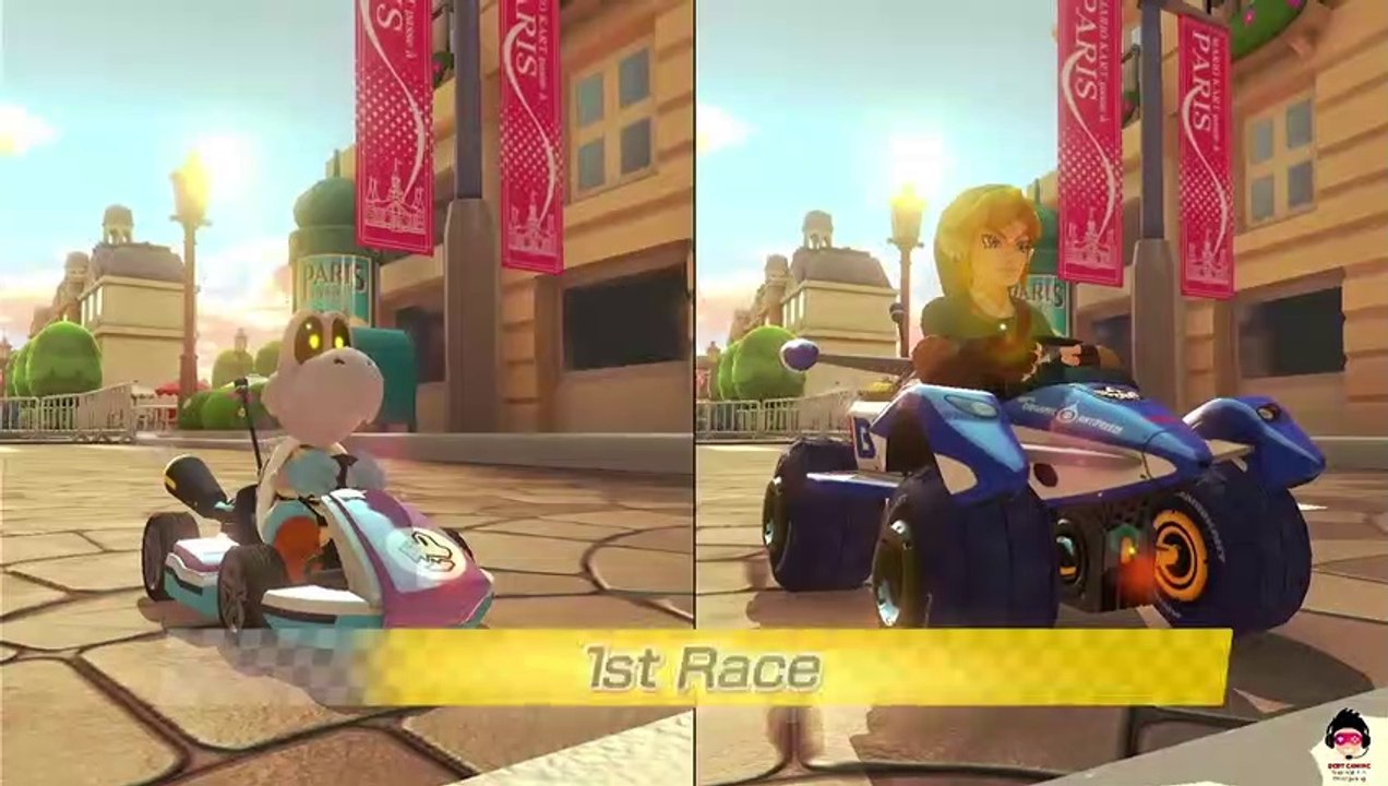 Mario Kart 8 Deluxe - Dry Bones vs Link