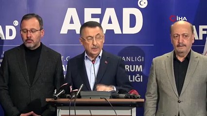 Cumhurbaşkanı Yardımcısı Oktay: “12 bin civarında iş makinesi çalışıyor”