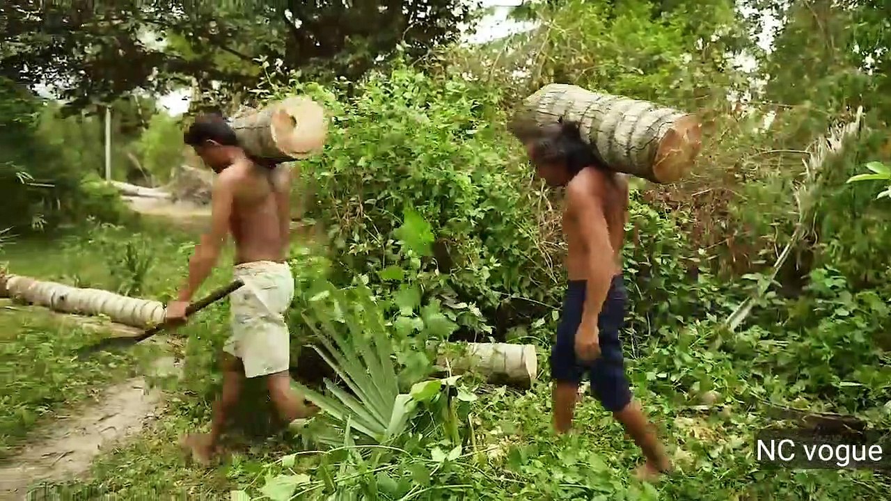 90 Days  Buliding  A  Modren  Undergroung Hut  With A Swimming  Pool.