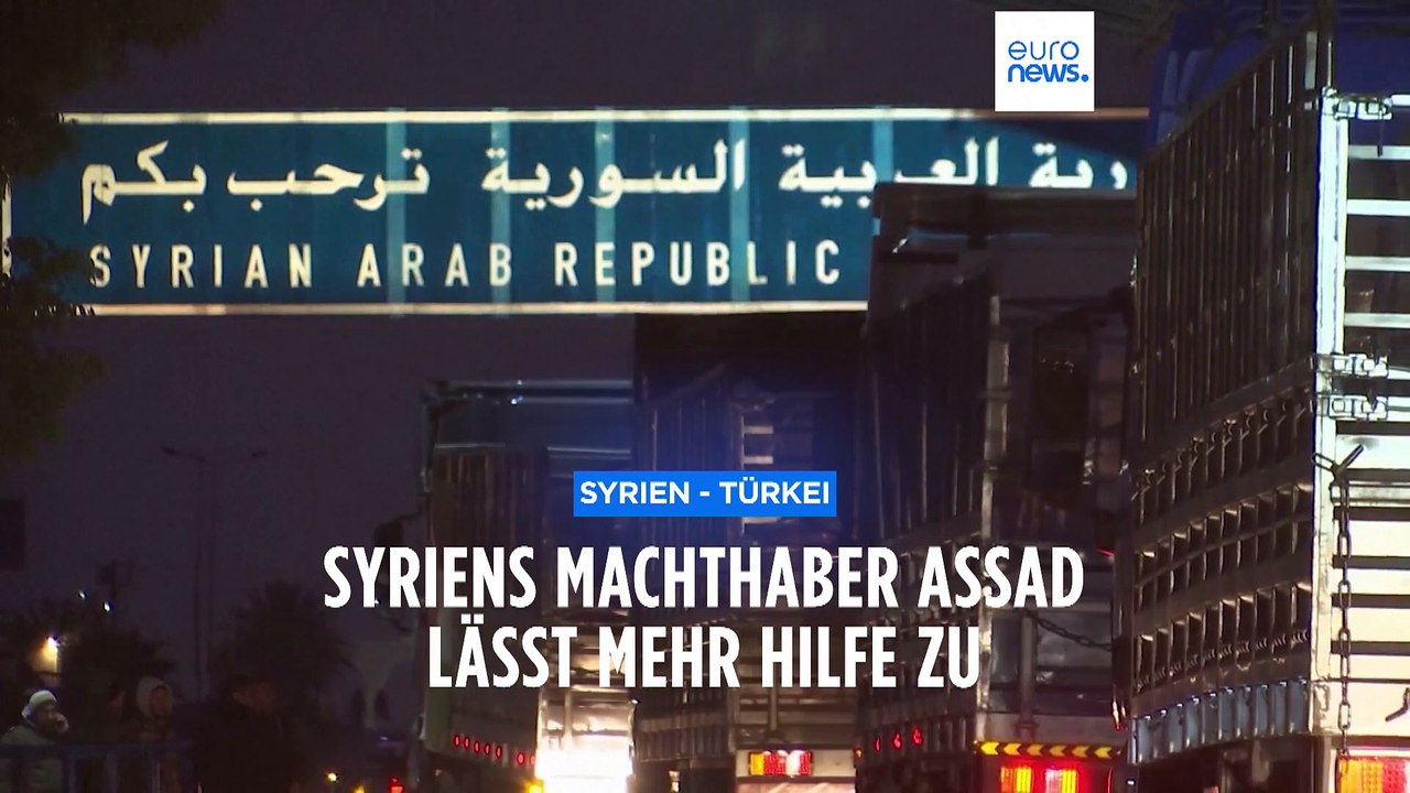 Sinneswandel bei Assad: Hilfe ist nun doch willkommen