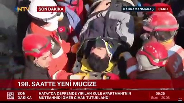 Kahramanmaraş’ta ikinci mucize | Bir kişi daha depremin 9. gününde enkaz altından çıkarıldı