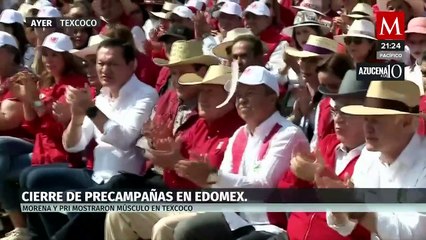 Del Moral apuesta por recorrer más municipios de Edomex; Delfina Gómez prioriza mítines