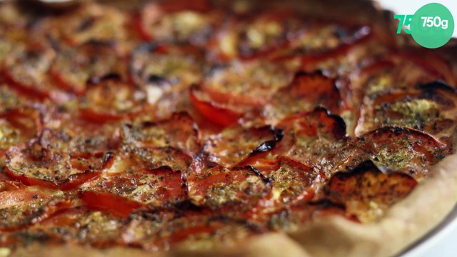Tarte à la tomate et à la moutarde
