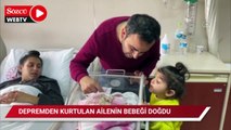 Depremden kurtulan Hataylı ailenin bebeği Bartın’da doğdu