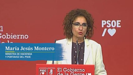 María Jesús Montero: "El presidente Sánchez nunca reprocha, actúa"