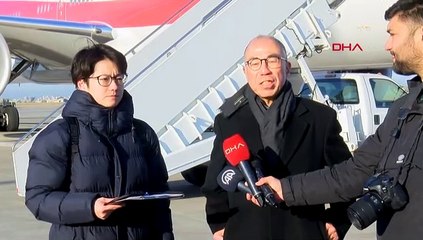 Depremzedeler için 15 ton tıbbi ekipman taşıyan Japon uçağı Adana’da