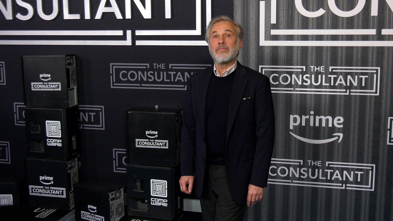 Christoph Waltz "The Consultant" Los Angeles Premiere Blue Carpet w/ Tony Basgallop