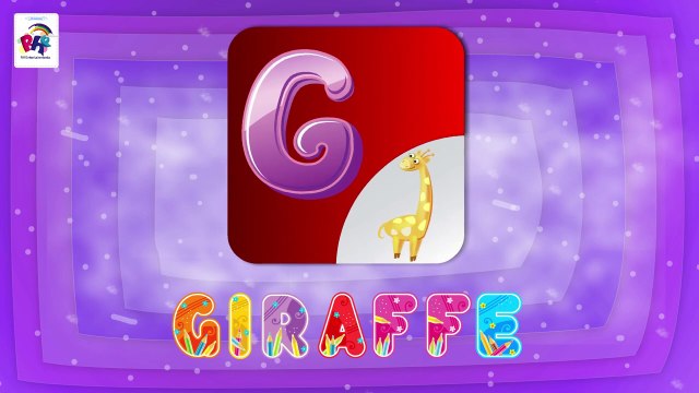 ABC Flashcards for Toddlers | Babies First Words & ABCD Alphabets Learn Letter G- @RHEntertainments ​