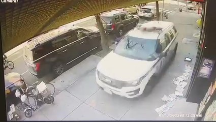 Moment U-Haul van almost runs over pedestrian during Brooklyn ‘rampage’