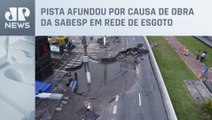Trânsito foi alterado na avenida Eliseu de Almeida em SP após abertura de cratera