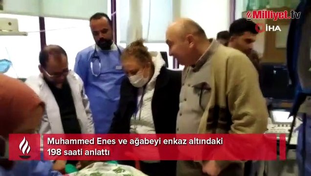 Muhammed Enes ve ağabeyi enkaz altındaki 198 saati anlattı