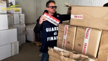 4 tonnellate di sigarette di contrabbando sequestrate in capannone nel Salernitano (14.02.23)