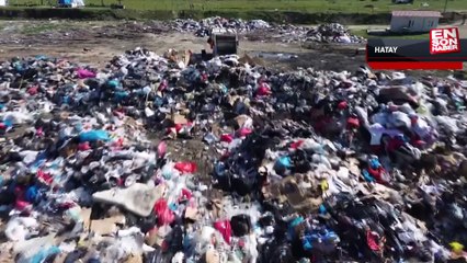 Hatay'da çöp dağları oluştu